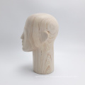 2019 New arrival natural wood head mannequin, true wood mannequin, solid wood mannequin.